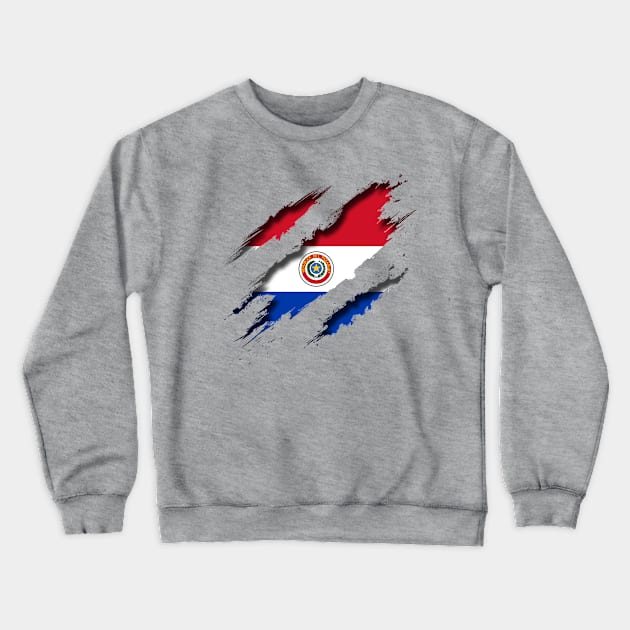 Paraguay Shredding Crewneck Sweatshirt by blackcheetah